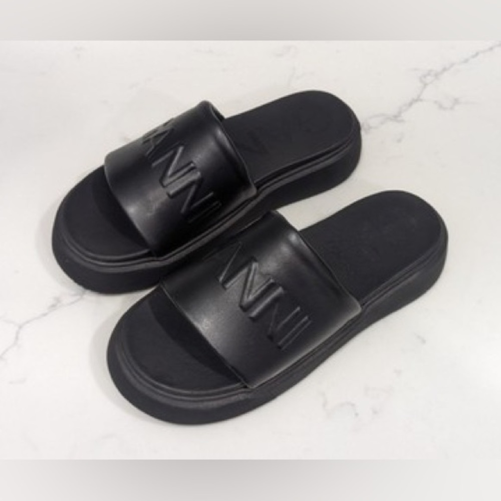 Ganni Black Slide Sandals